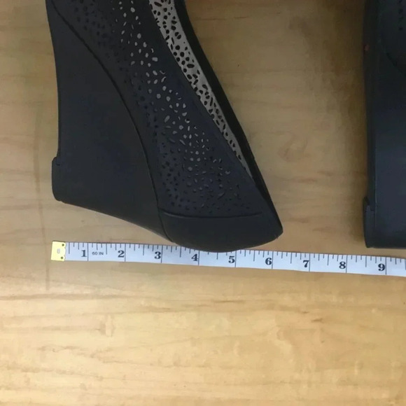 Rockport, open toe pump, leather shoe, Womans size 8.5 US black - Picture 11 of 14